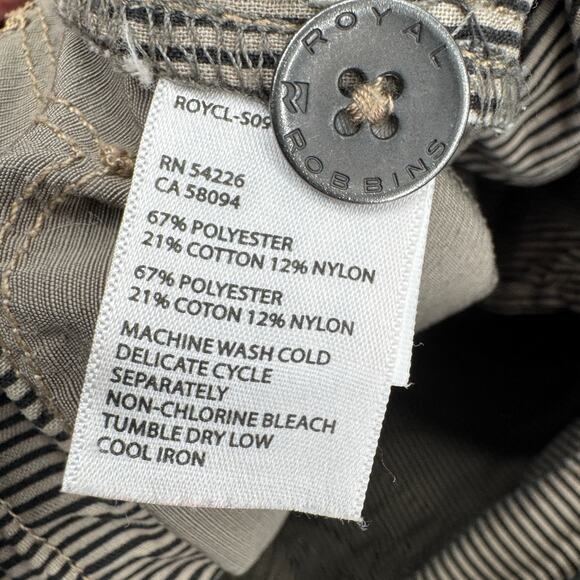 Royal Robbins Pants Mens 34x30 (34x29 ACTUAL) Khaki Green Hiking Chino Gorpcore - Picture 6 of 8